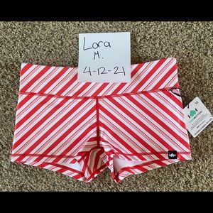 WodBottom Christmas shiny hiney shorts